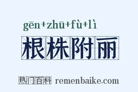 根株附丽是什么意思的图片